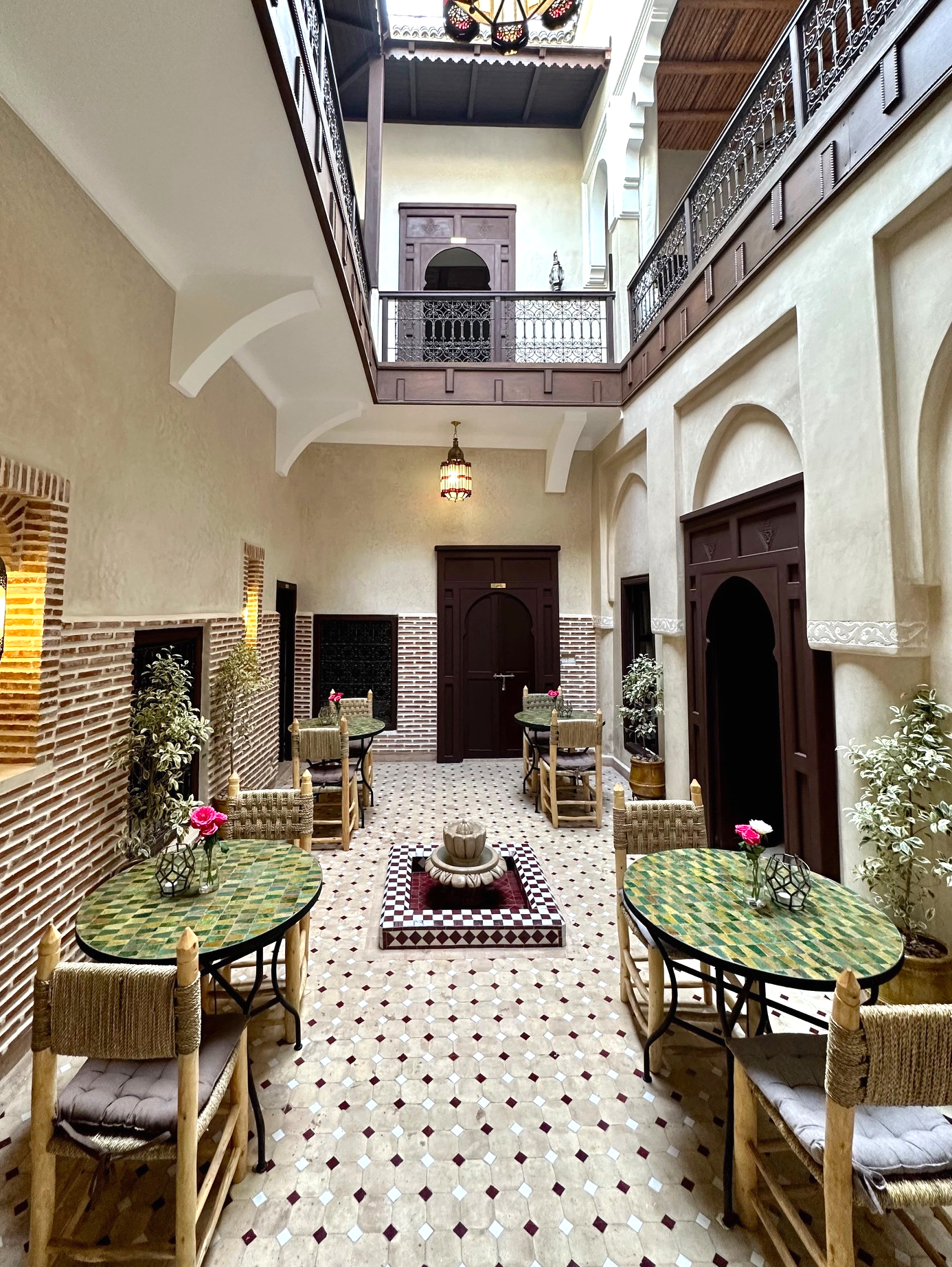 photo of the courtyard in Riad Sakura